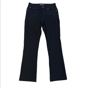 Lauren Ralph Lauren Black Bootcut Flap Pocket Jean